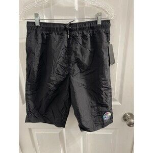 Hurley Solid Nylon Pull On Shorts Size XL Black New With Tags